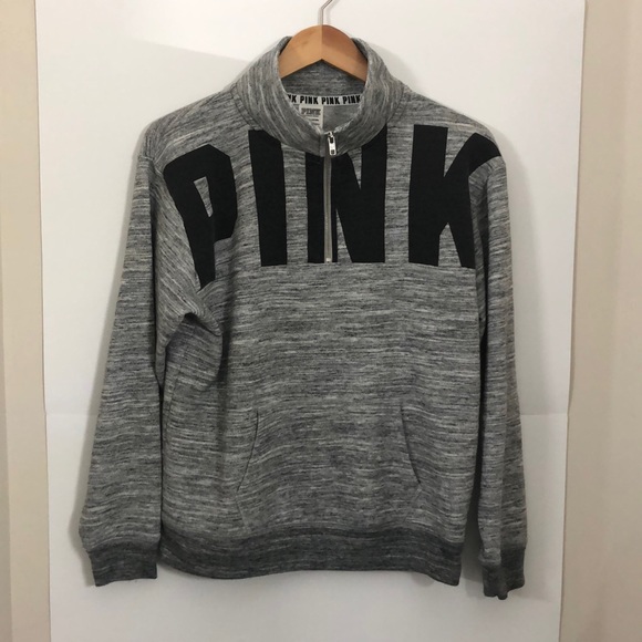 VICTORIA SECRET PINK oversized sweater small grey - Picture 1 of 12